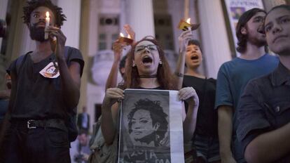 Marcha no Rio, no dia 16, em homenagem à Marielle Franco.