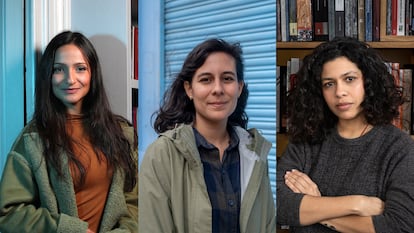 Mara Elena Morn, escritora y guionista; Laura Guarisco, ilustradora e historietista; y Arianna de Sousa-Garca, escritora y periodista.