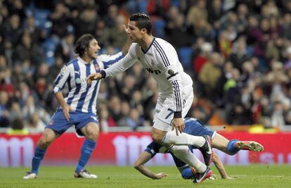 Ronaldo marca el empate a uno al filo del descanso.