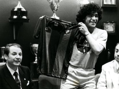 El fitxatge de Maradona és l’única referència temporal de la detallista novel·la de Miquel Martín. 