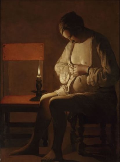 Mujer espulgándose', de Georges de La Tour.