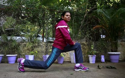 A atleta Dutee Chand, em outubro de 2014.