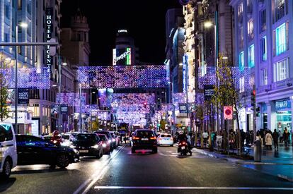 Navidad en la Gran Vía de Madrid