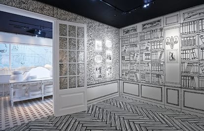 Un rincón de la exposición que recrea la primera tienda que Coco Chanel abrió en Deauville (Francia).