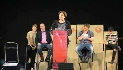 Ada Colau a l&#039;acte d&#039;aquest dijous. 