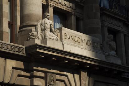 sede del Banco de México en la calle de 5 de Mayo, en el centro histórico de la Ciudad de México.