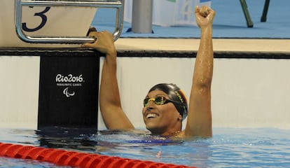 Teresa Perales, tras su segunda medalla de plata en Río.