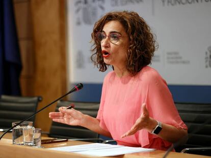 La ministra de Hacienda y Función Pública, María Jesús Montero.