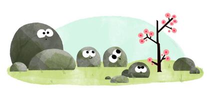 Doodle de Google para celebrar el equinccio de primavera