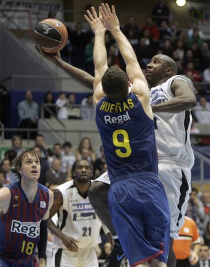 Palacio y Huertas, durante el partido