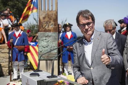 Artur Mas, en un acto en Talamanca (Manresa).