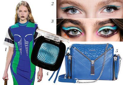1. Louis Vuitton 2. Jeremy Scott 3. Fendi 4. Con perlas ópticas, para un resultado luminoso. Sombra Lumiere 505 de L’Oréal París (6,95 €).