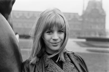 La música Marianne Faithfull en su juventud.