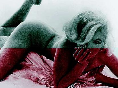 Marilyn Monroe, en diferentes momentos de su última sesión de fotografías tomadas por Bert Stern.