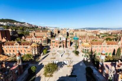 Panorámica del recinto modernista.