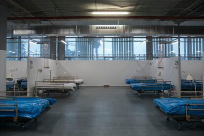 El Hospital del Mar de Barcelona también ha habilitado 70 camas en una parte del hospital que aun no funcionaba.