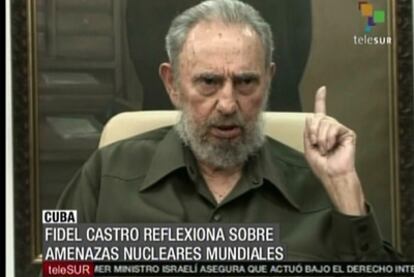 Fidel Castro, en un momento de la entrevista.