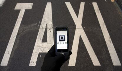 El logo de Uber