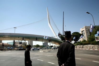 Puente colgante en Jerusalén
