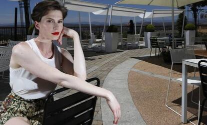 Elettra Wiedemann, el pasado mi&eacute;rcoles en la terraza de verano de Las Rozas Village.