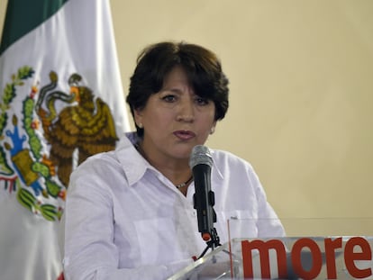 La secretaria de Educación, Delfina Gomez, en una imagen de 2017.