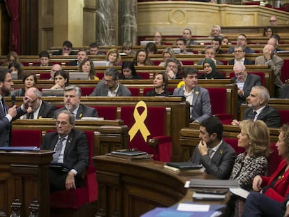 Sesión de control este miércoles en el Parlament.