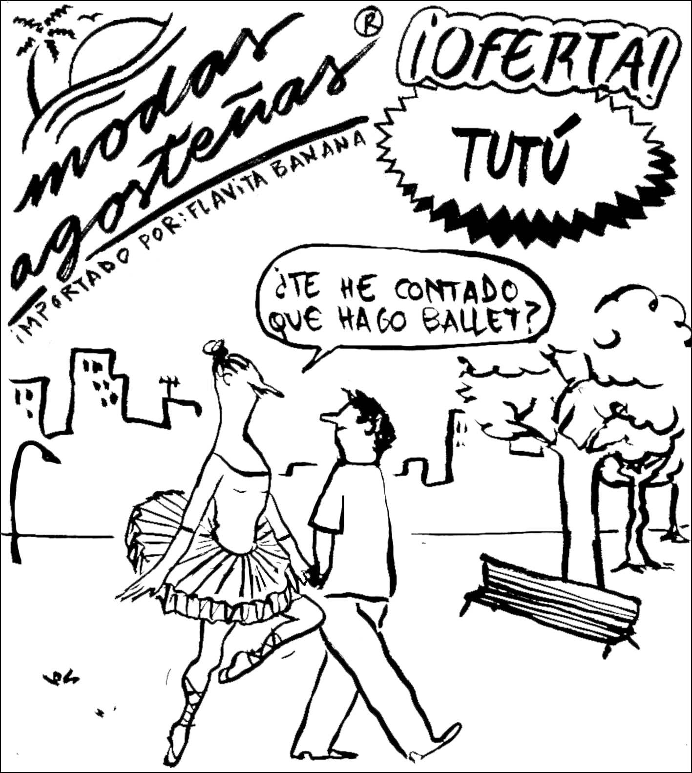Moda agosteña de Flavita Banana: el tutú
