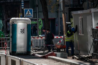 Las obras de la calle de Ponzano. 