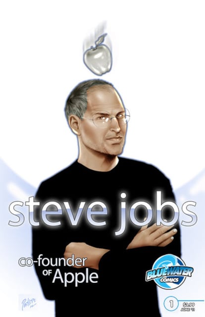 La portada del cómic de Bluewater, 'Steve Jobs, cofundador de Apple'.