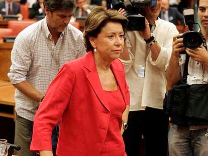 Magdalena Álvarez, en el Congreso de los Diputados.