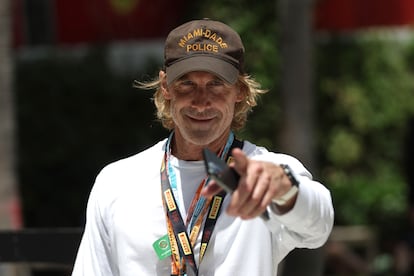 Michael Bay en mayo de 2022, en el Gran Premio de Miami de Fórmula 1.