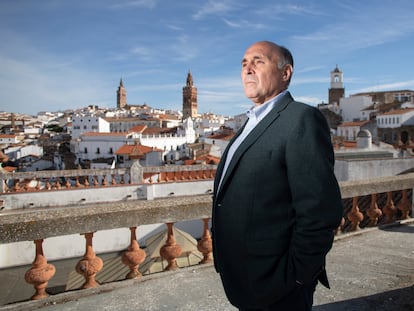 El empresario Ricardo Leal, el jueves en la localidad de Jerez de los Caballeros (Badajoz).
