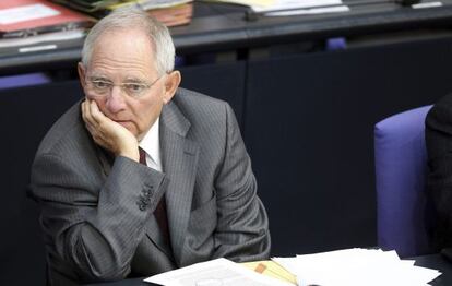 Wolfgang Schäuble, durante una sesión del Bundestag.