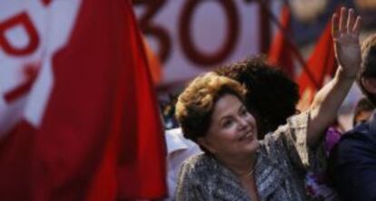 President Dilma Rousseff at a campaign event in September.