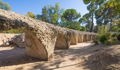 Restos del circo romano de Toledo.