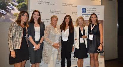 Panelistas del IV Foro Women Working for the World, celebrado en Madrid.