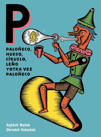 Portada de 'Paloñeco, hueso, ciruelo, leño y otra vez paloñeco', de Chrudoš Valoušek ,Vojtěch Mašek.