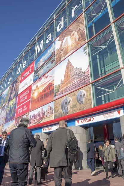 Entrada del recinto de Ifema.