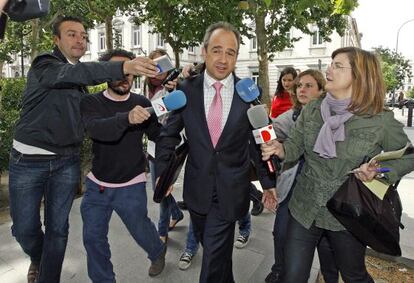 Arturo González Panero, ex alcalde de Boadilla del Monte (Madrid), a su llegada al Tribunal Superior de Justicia de Madrid.