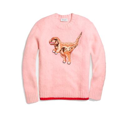En color rosa pastel y un dinosaurio de lentejuelas de Coach ( 495 euros)