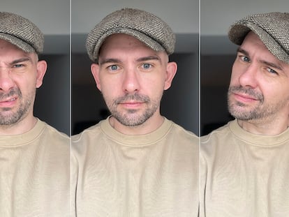 Self-portraits of writer Matt Pinkett.