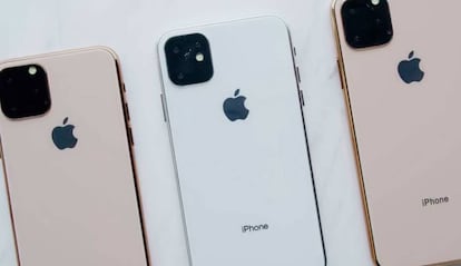 Diseño (no oficial) de los futuros iPhone 11 de Apple.