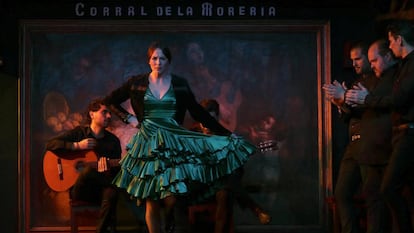 Lucía la Piñona, en el Corral de la Morería de Madrid.