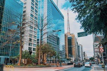 Vista de la avenida Paulista en S?o Paulo (Brasil).