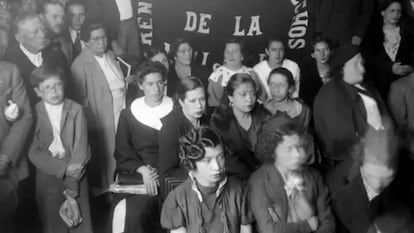 Inauguración del Primer Congreso Feminista en México, en Yucatán, el 13 de enero de 1916.