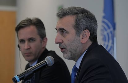 David Kaye, de la ONU, y Edison Lanza, de la CIDH.