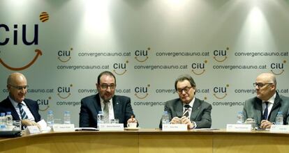 L'executiva de CiU, dilluns passat.