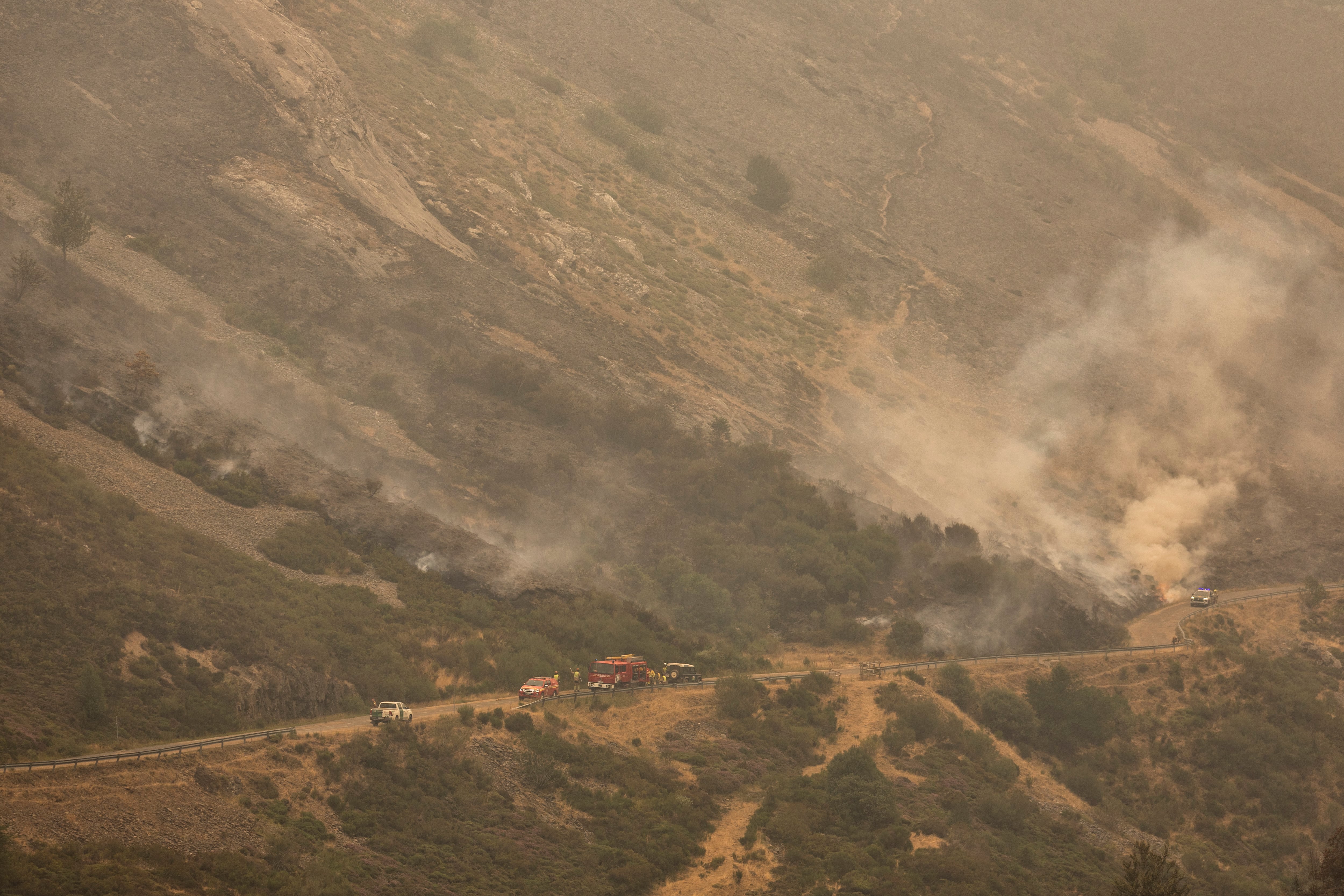 Así han quedado las montañas de Picos de Europa tras el paso del fuego