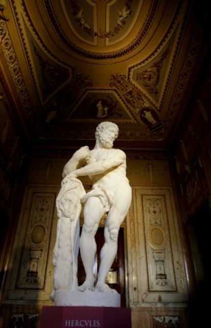 La escultura de mármol 'Hércules apoyado en su clava'.