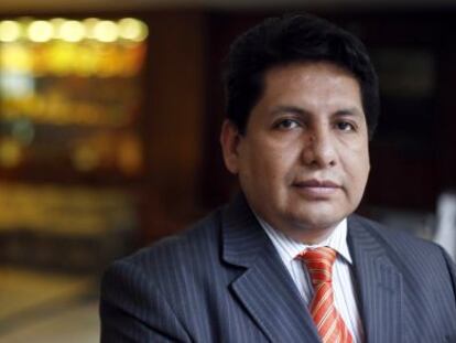 Ruddy José Flores, presidente del Tribunal Constitucional de Bolivia, en Madrid.